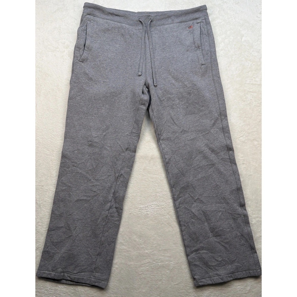 Ralph Lauren Polo Jeans Sweatpants Mens Medium Gray Fleece Lounge Logo